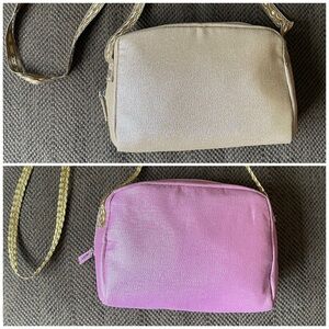 HP Duo Gold & Pink Upcycled Crossbody Lancôme Bags